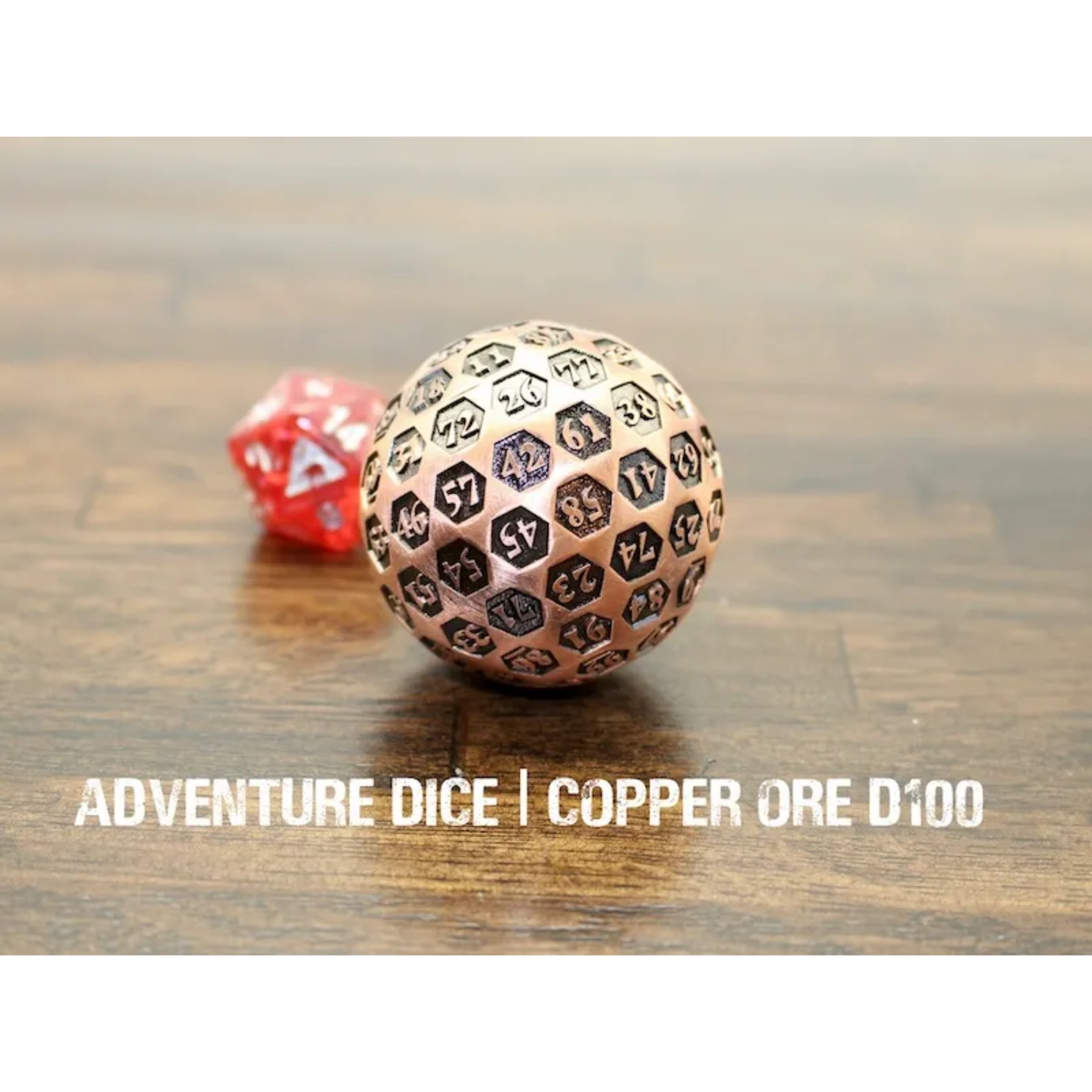 Copper Ore Metal D100 Adventure Dice